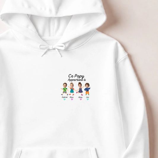 Sweat à capuche Blanc