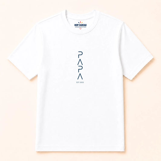 T-shirt personnalisé futur papa - PAPA est. – vue 2