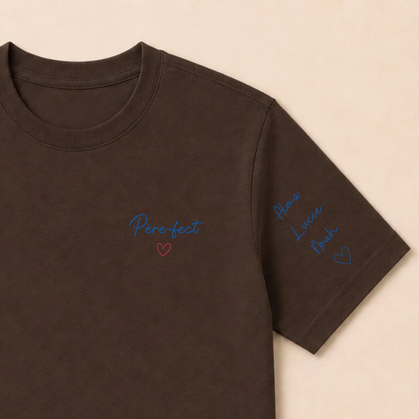 Sweat à capuche personnalisé papa brodé - Père-fect – vue 49