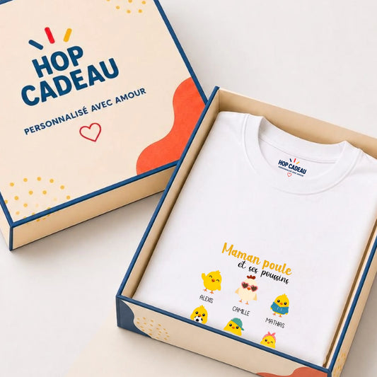 T-shirt Maman personnalisé – Maman Poule – vue 2