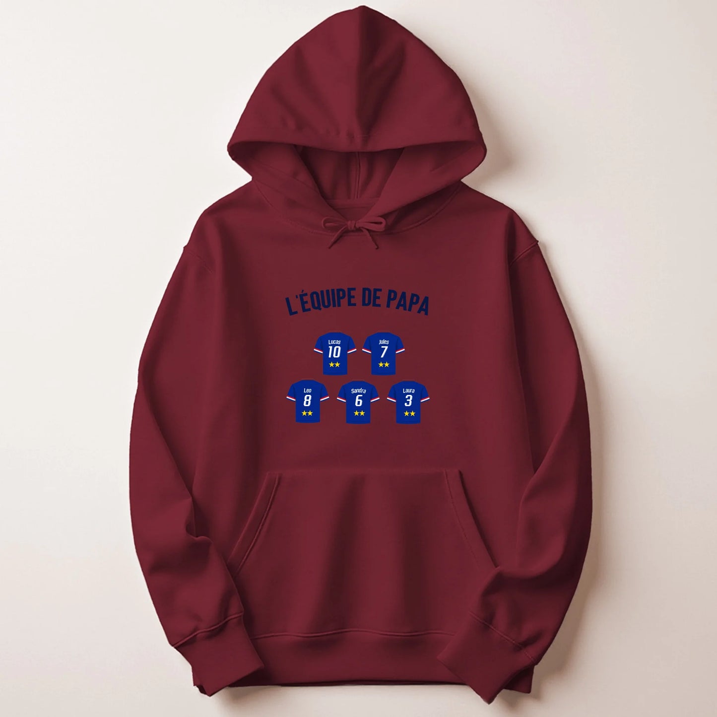 Sweat à capuche Bordeaux