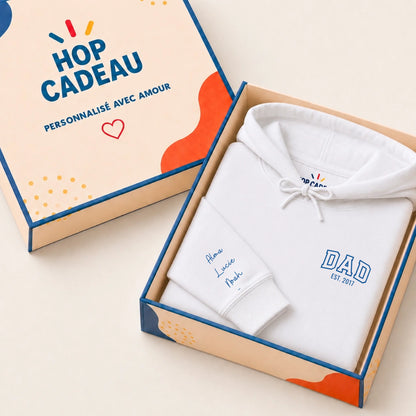 hoodie blanc hop cadeau