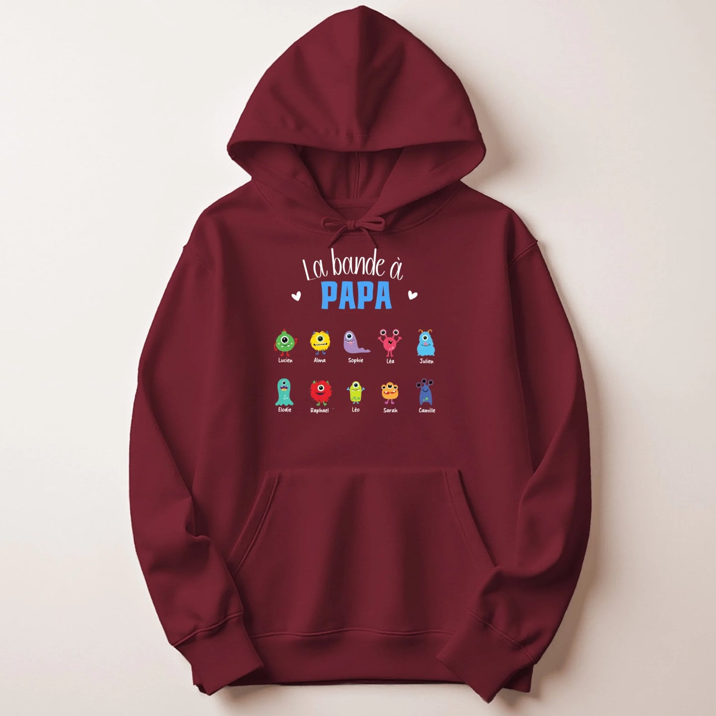 Sweat à capuche Bordeaux