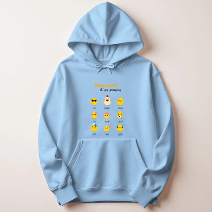 Sweat à capuche Bleu ciel