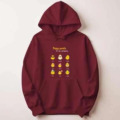 Sweat à capuche Bordeaux