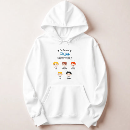 Sweat à capuche Blanc
