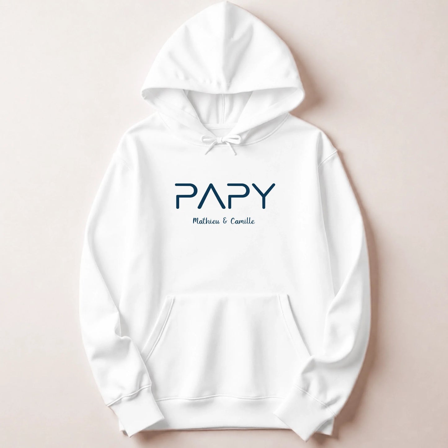 Sweat à capuche Blanc