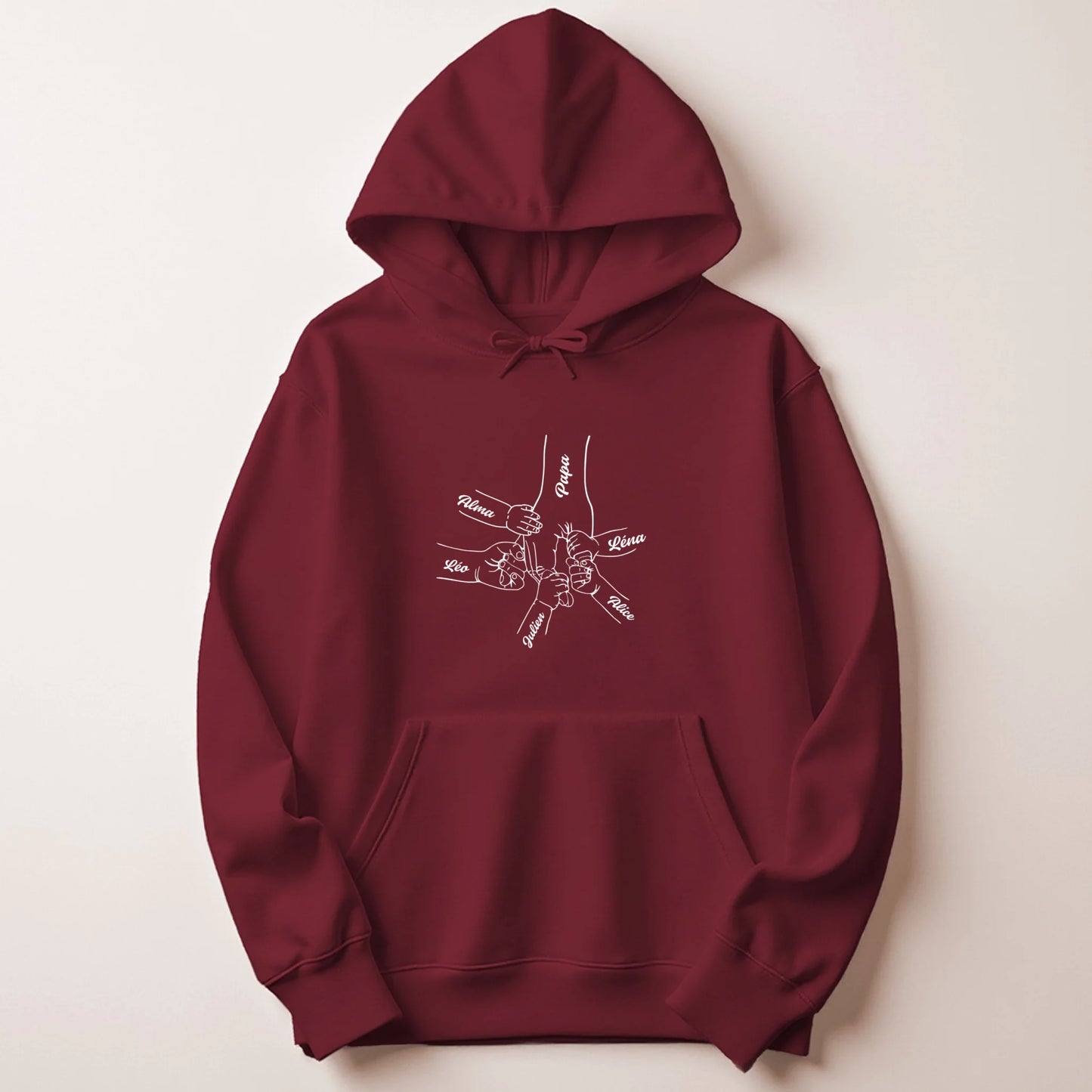 Sweat à capuche Bordeaux