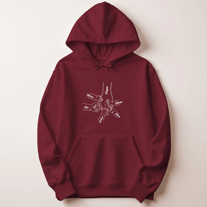 Sweat à capuche Bordeaux