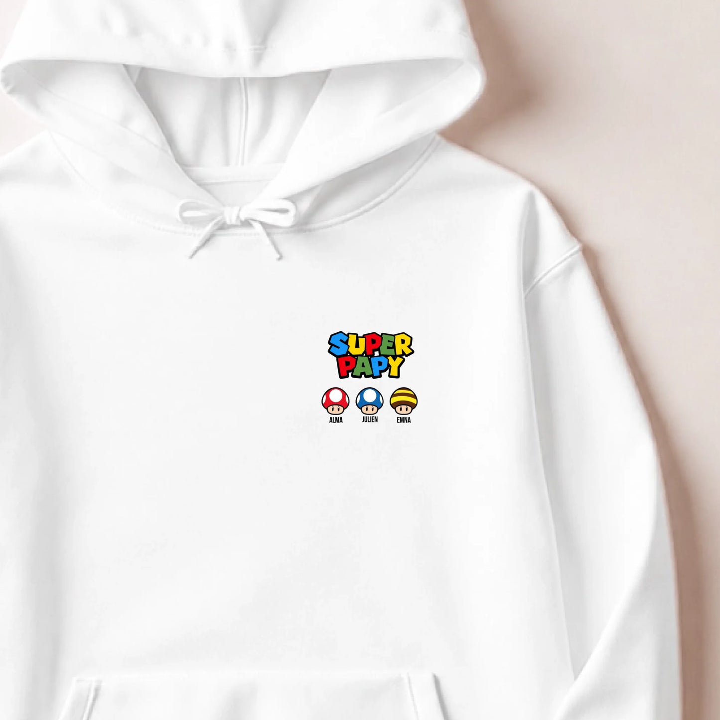 Sweat à capuche Blanc