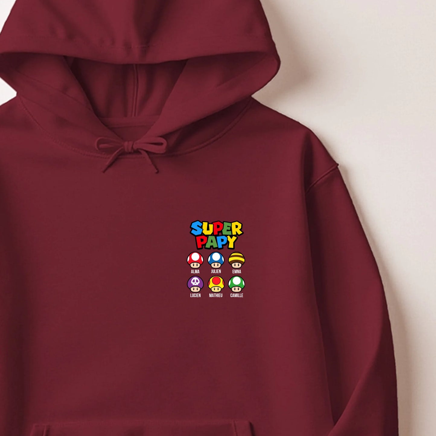 Sweat à capuche Bordeaux
