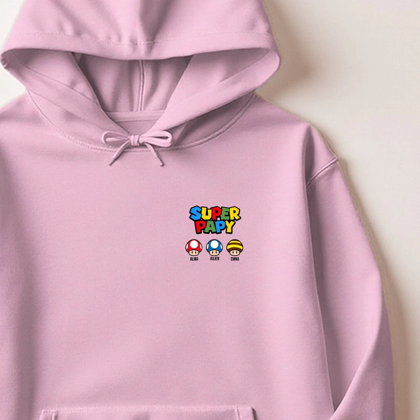 Sweat à capuche Rose clair