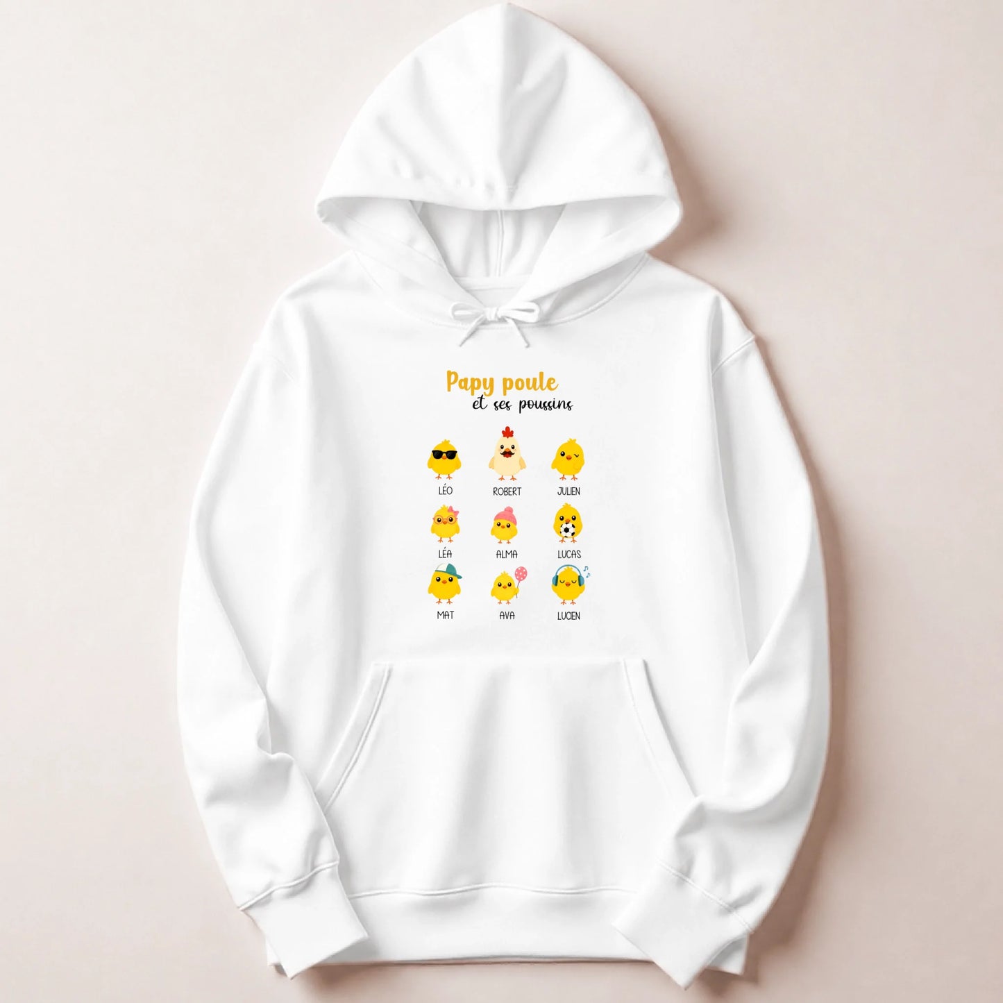 Sweat à capuche Blanc