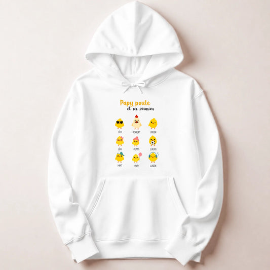 Sweat à capuche Blanc