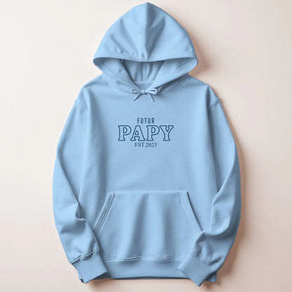 Sweat à capuche Bleu ciel