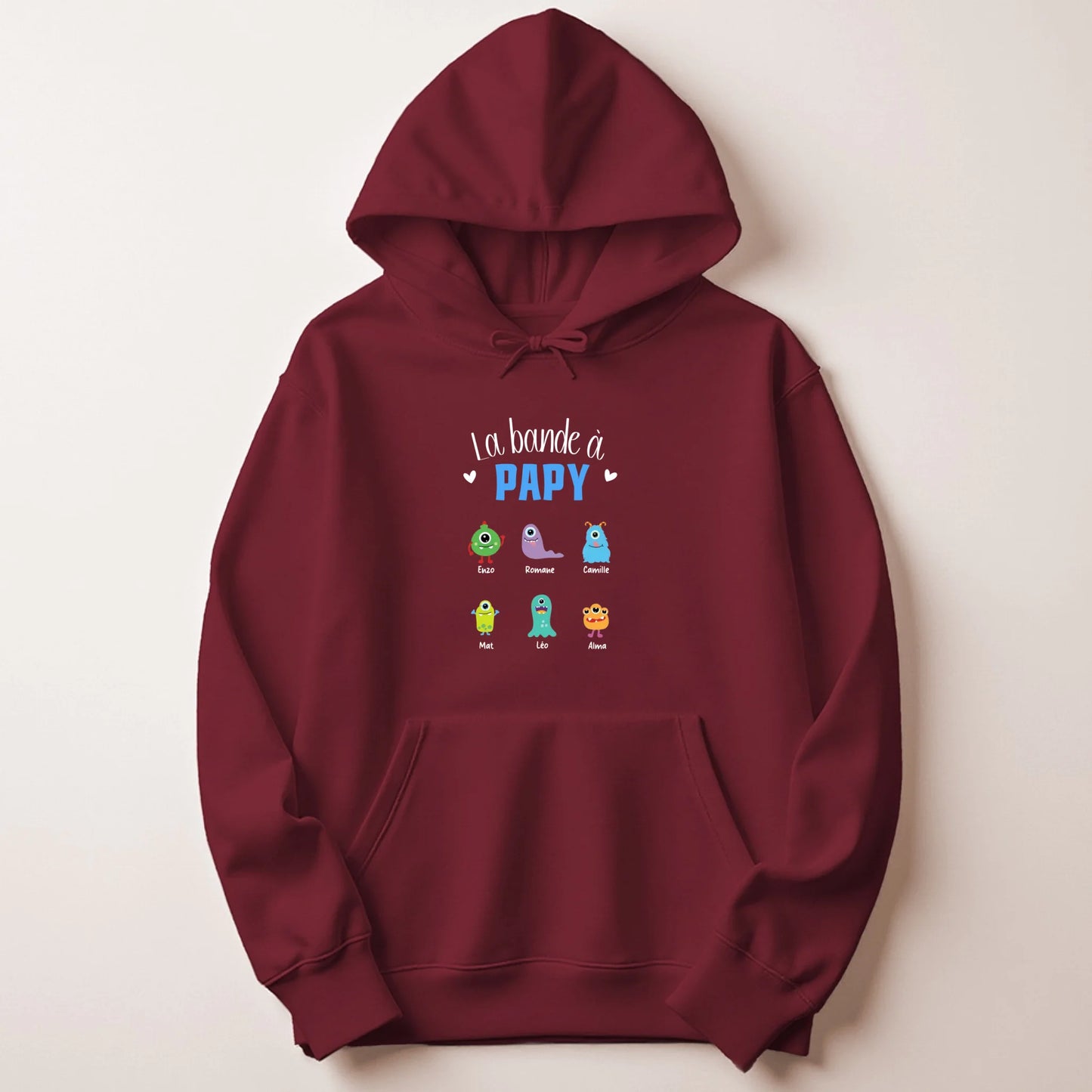 Sweat à capuche Bordeaux