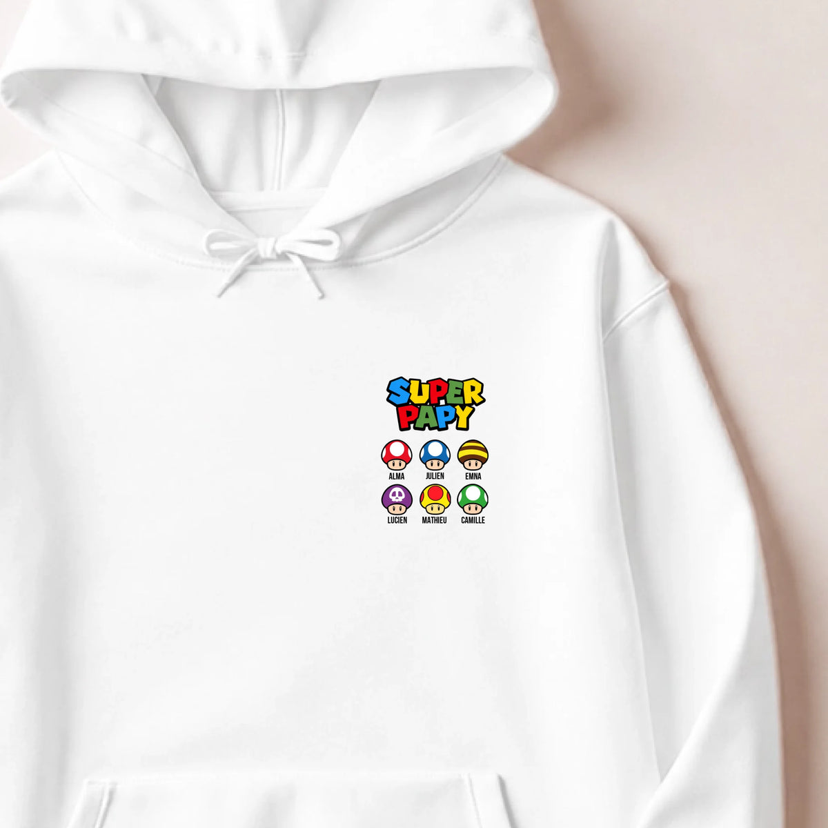 Sweat à capuche Blanc