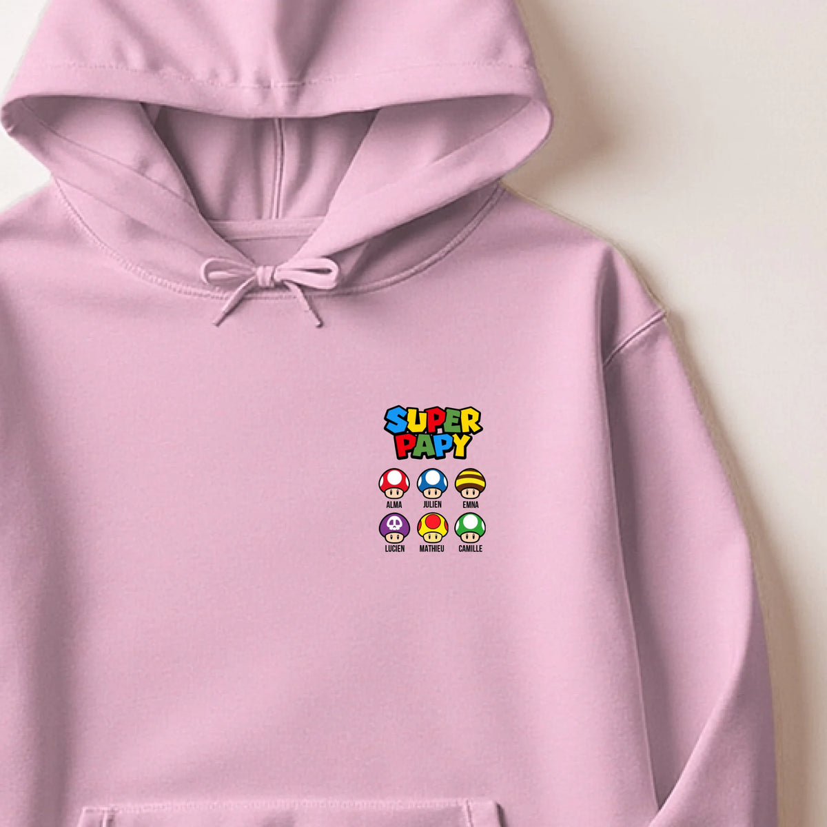 Sweat à capuche Rose clair
