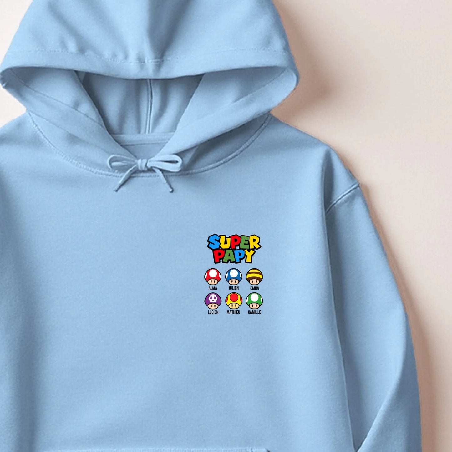 Sweat à capuche Bleu ciel