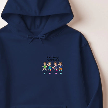 Sweat à capuche Marine