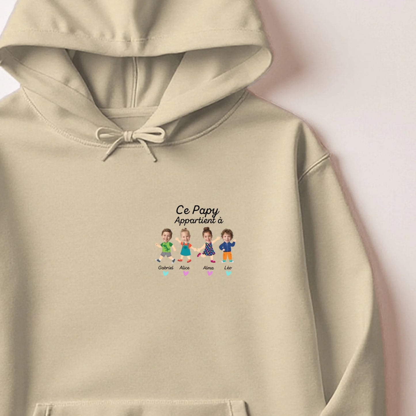 Sweat à capuche Beige