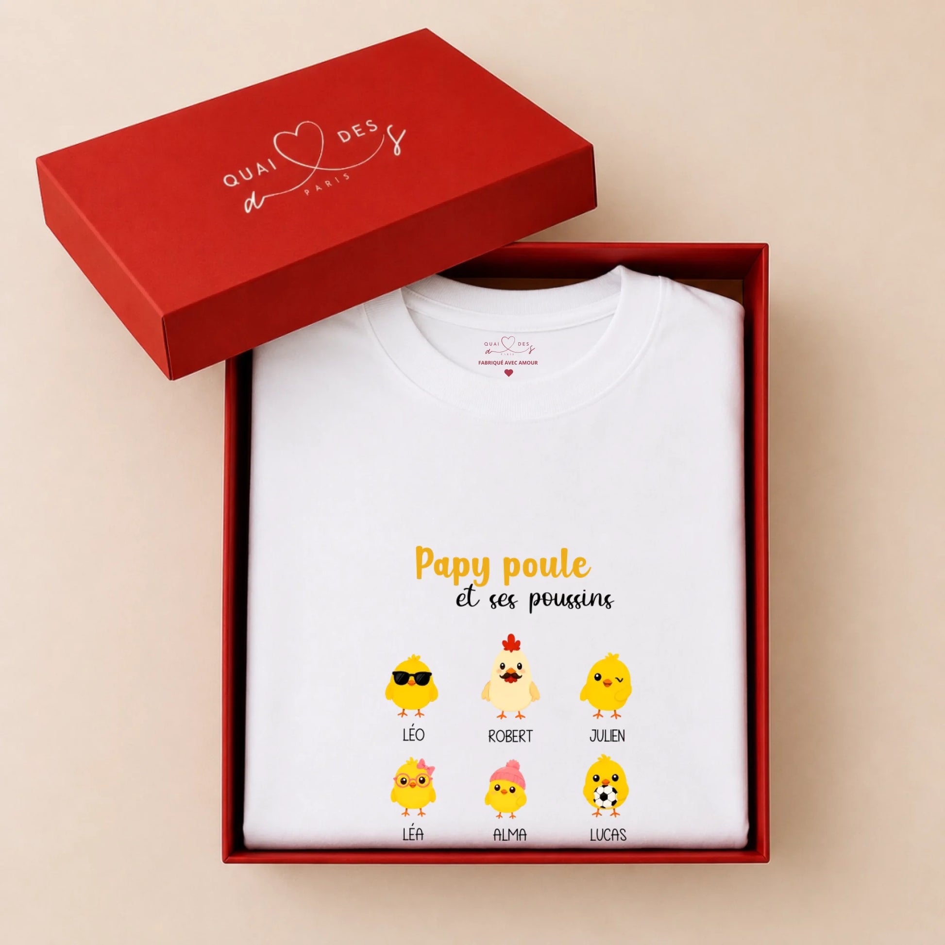 Boite t-shirt blanc