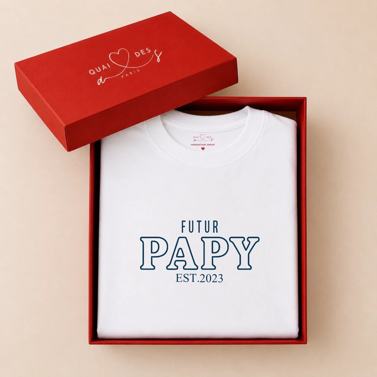 Boite t-shirt blanc