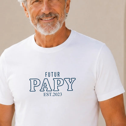 T-shirt blanc papy