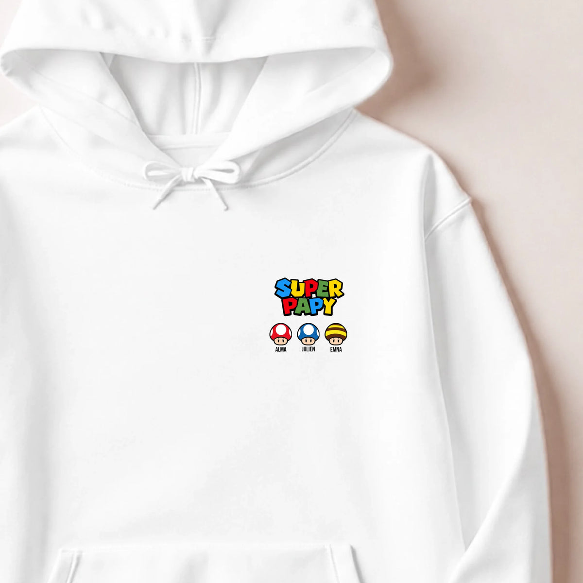 Sweat à capuche Blanc