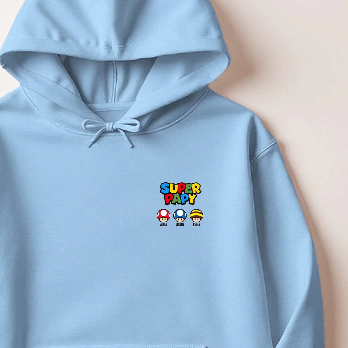 Sweat à capuche Bleu ciel