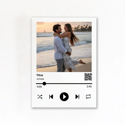 Affiche personnalisée album musique sans cadre