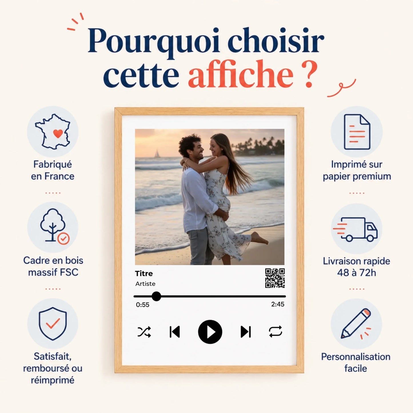Affiche personnalisée album musique – vue 7