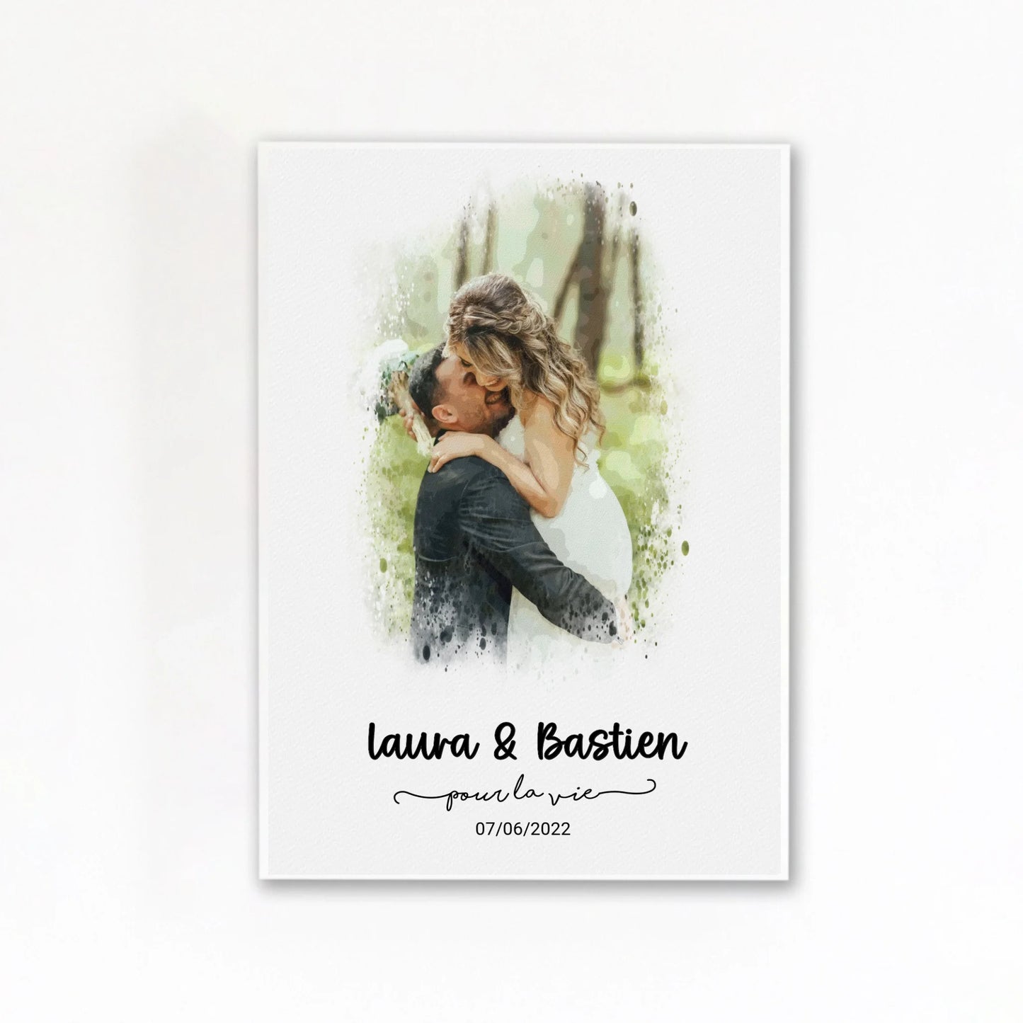 Affiche anniversaire de mariage sans cadre