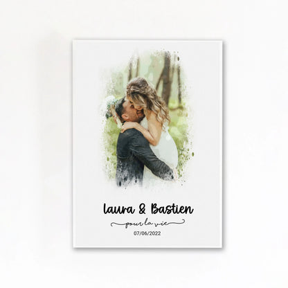 Affiche anniversaire de mariage sans cadre