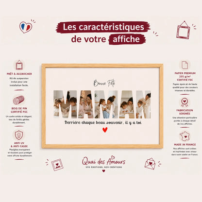 Affiche personnalisée maman - Bonne fête Maman – vue 5