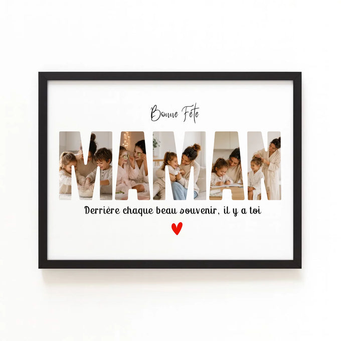 Affiche personnalisée maman - Bonne fête Maman
