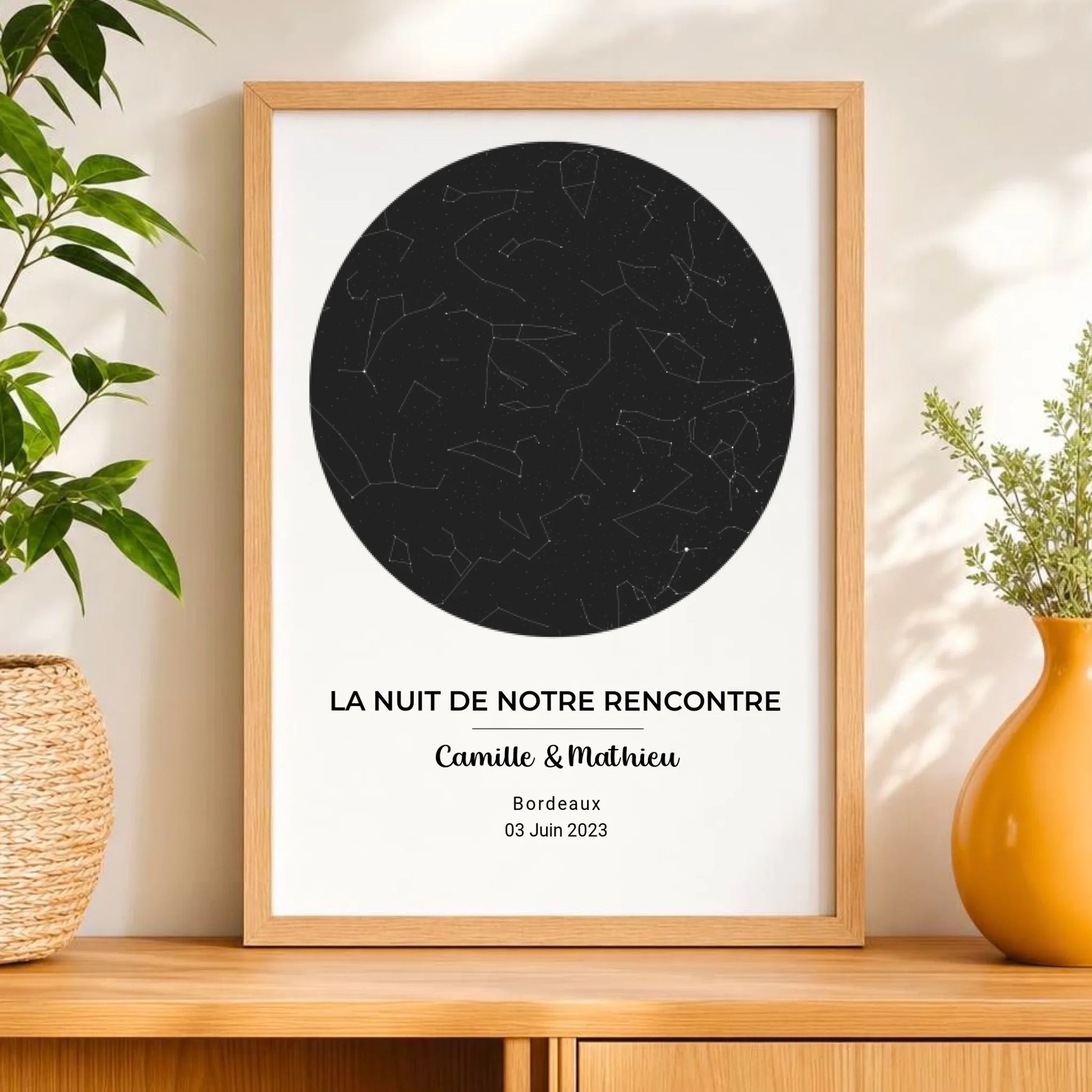 Affiche carte du ciel