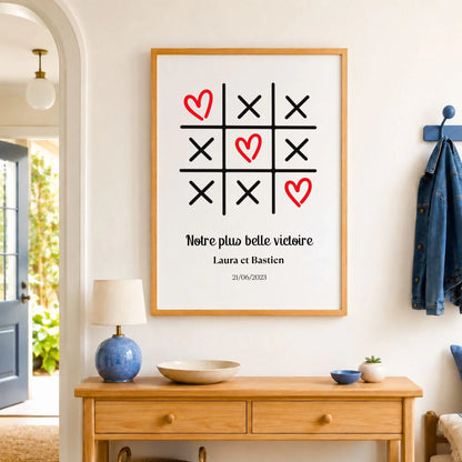 Affiche personnalisée chambre couple – vue 11