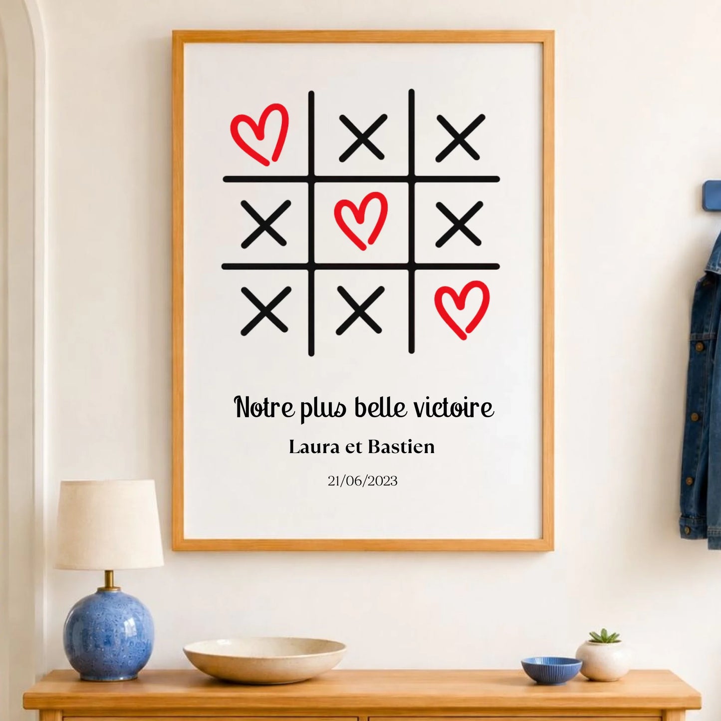 Affiche personnalisée chambre couple – vue 12