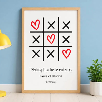 Affiche personnalisée chambre couple – vue 2