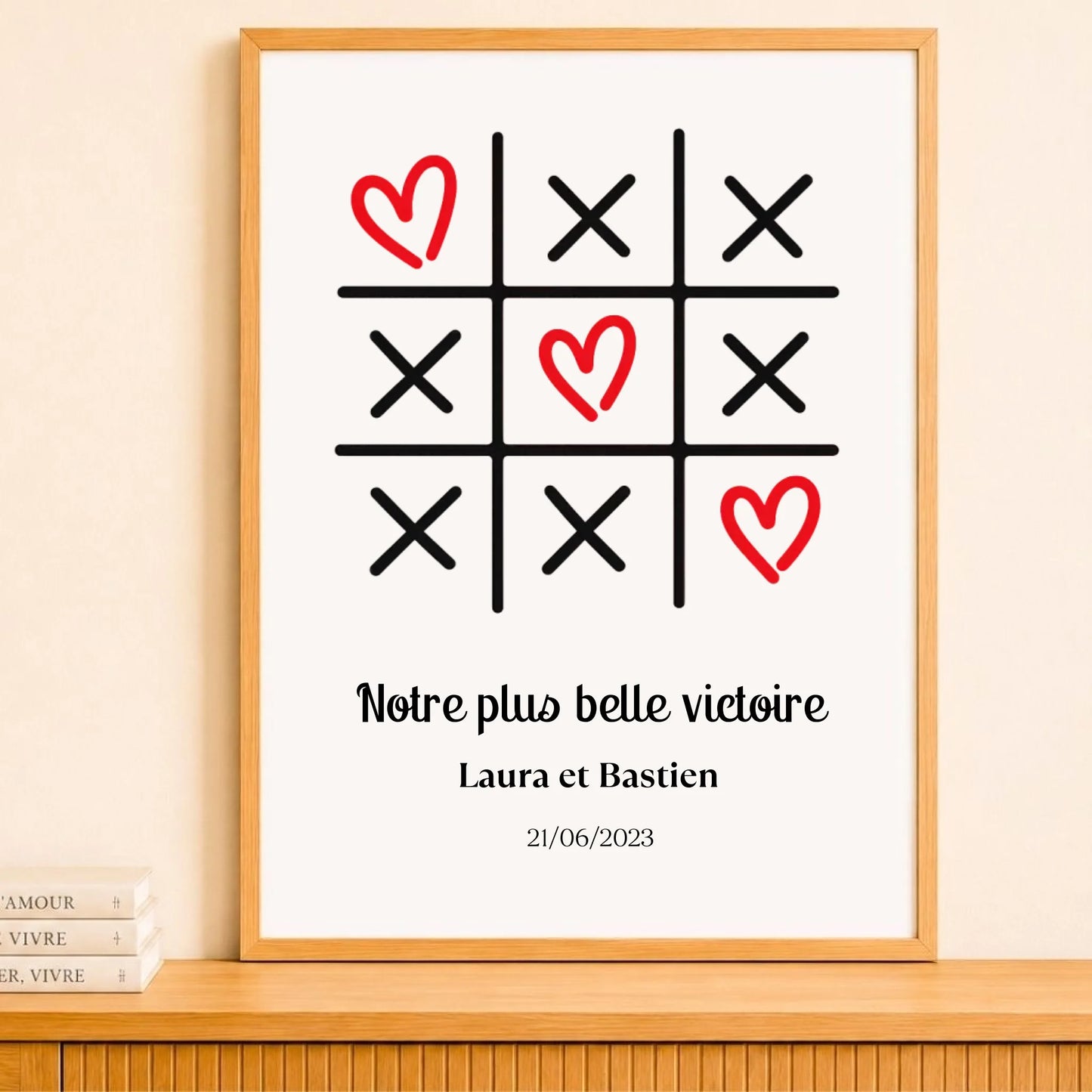 Affiche personnalisée chambre couple – vue 7