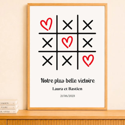 Affiche personnalisée chambre couple – vue 7