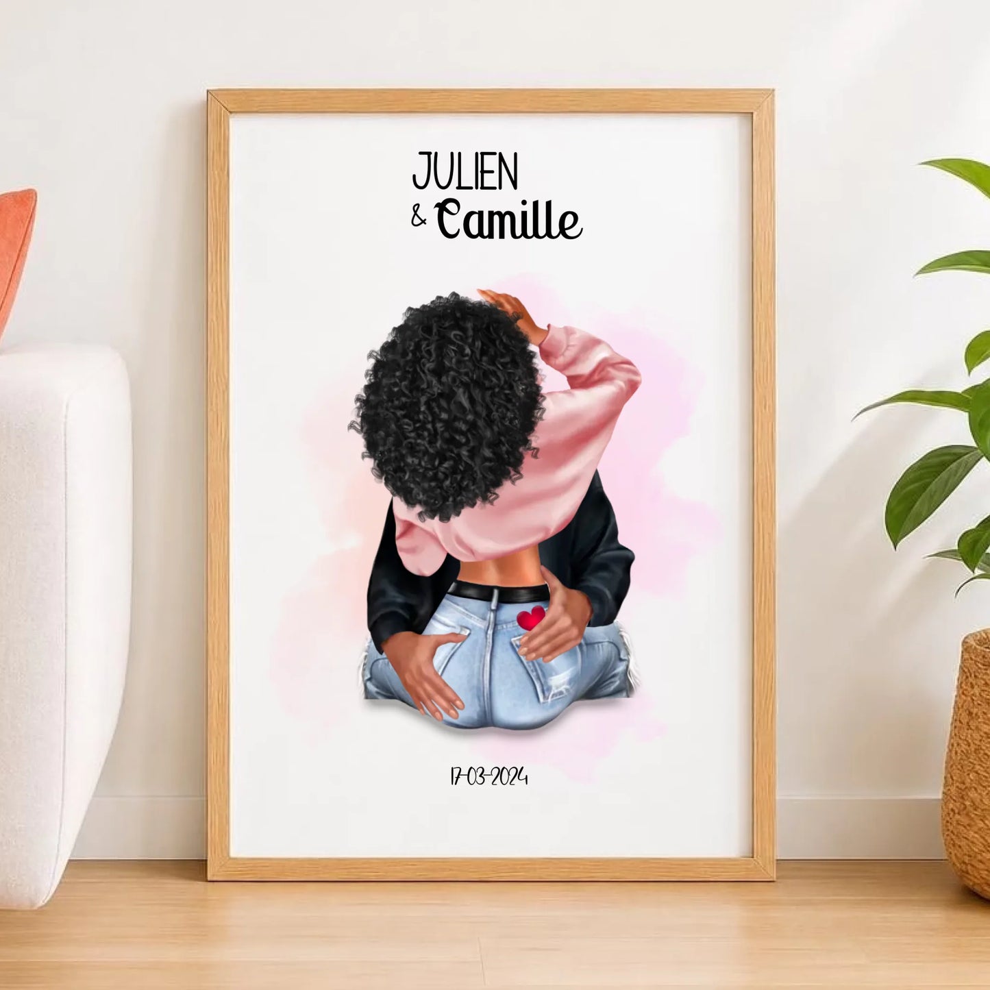 Affiche couple amoureux