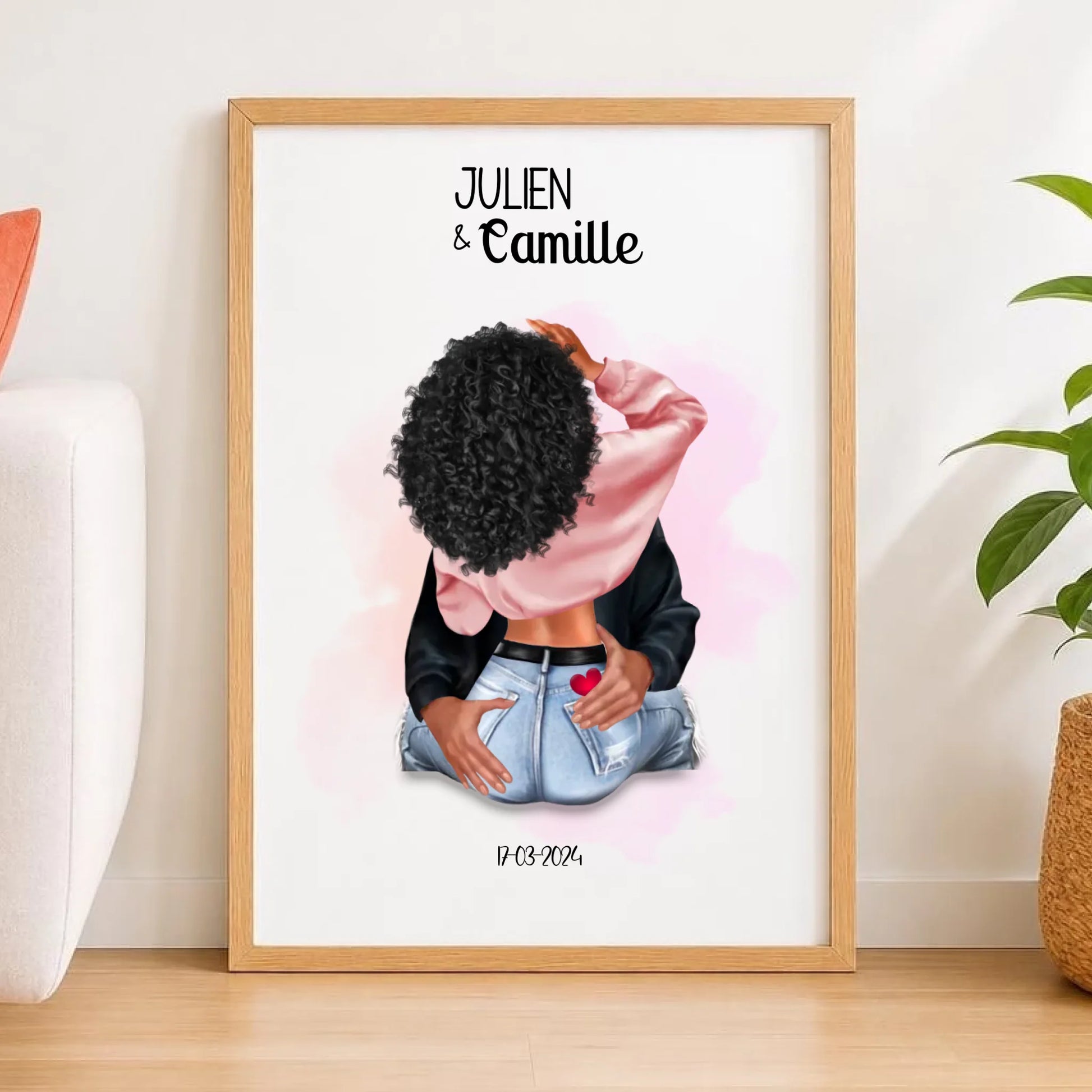 Affiche couple amoureux