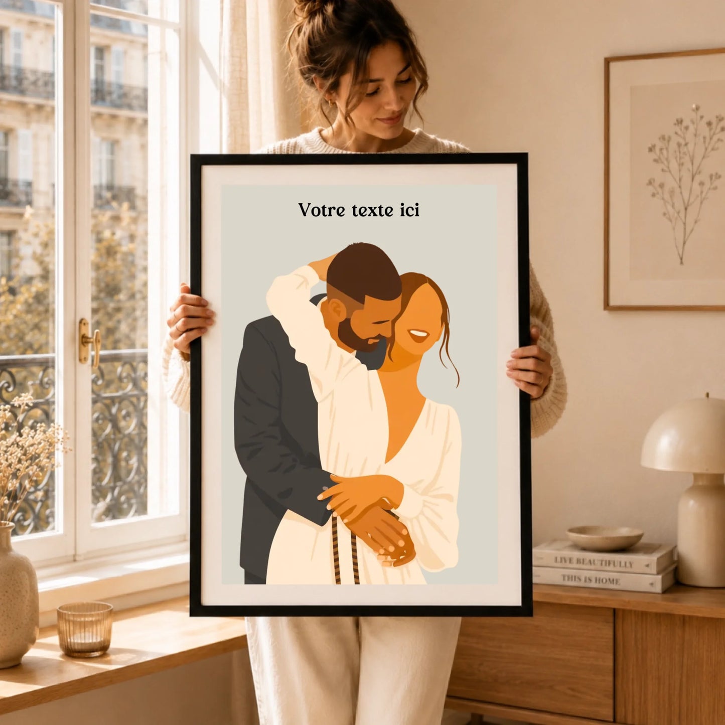 Affiche couple dessin – mockup 55