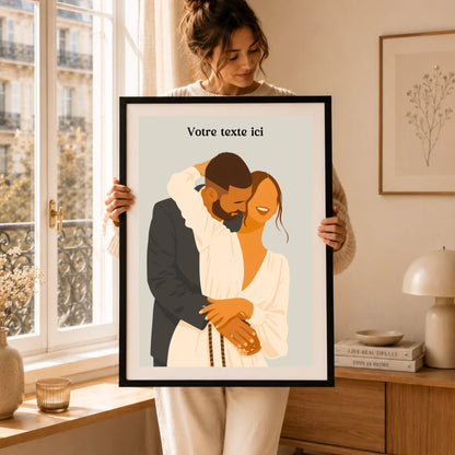 Affiche couple dessin – mockup 55