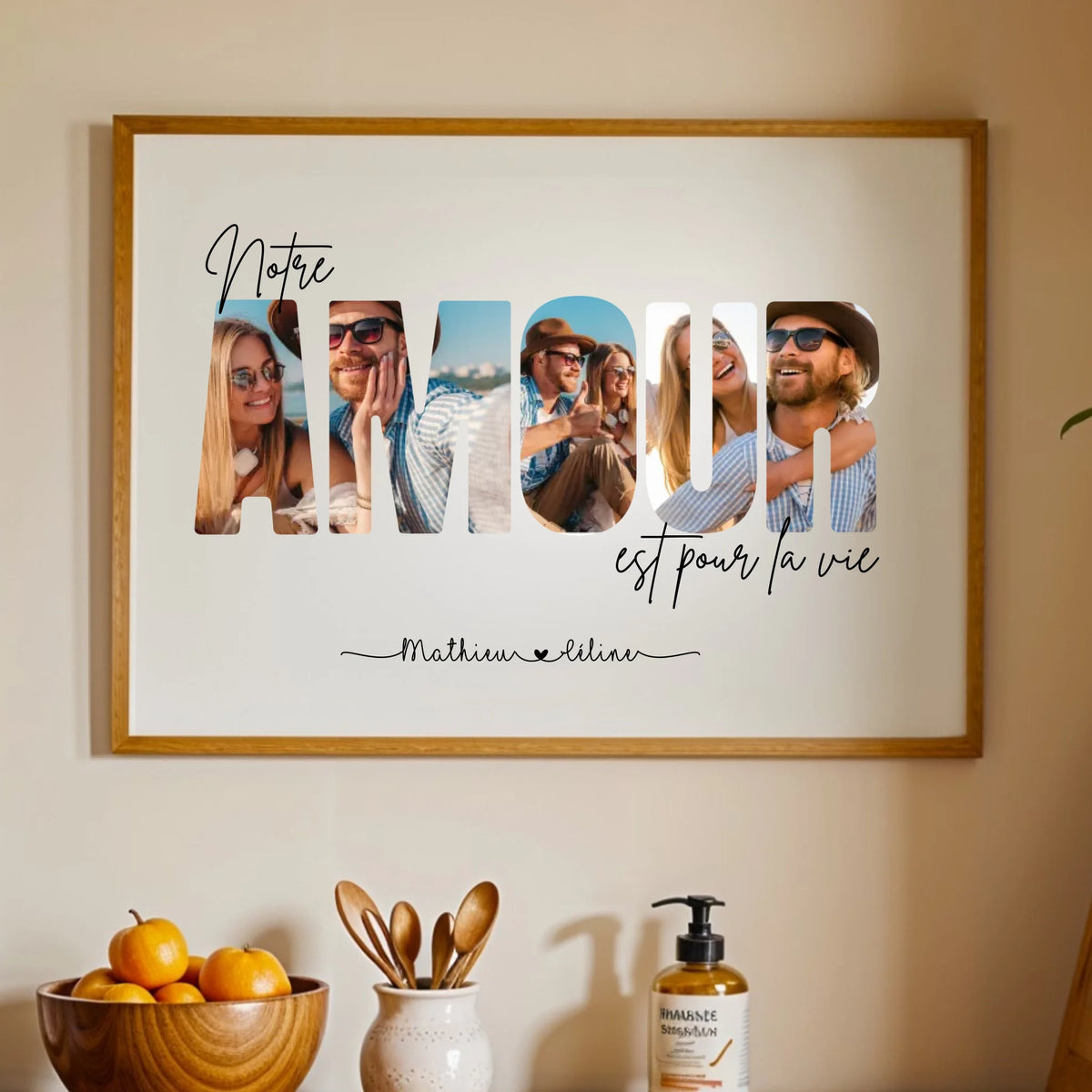 Affiche personnalisée couple - Notre amour est pour la vie – vue 10
