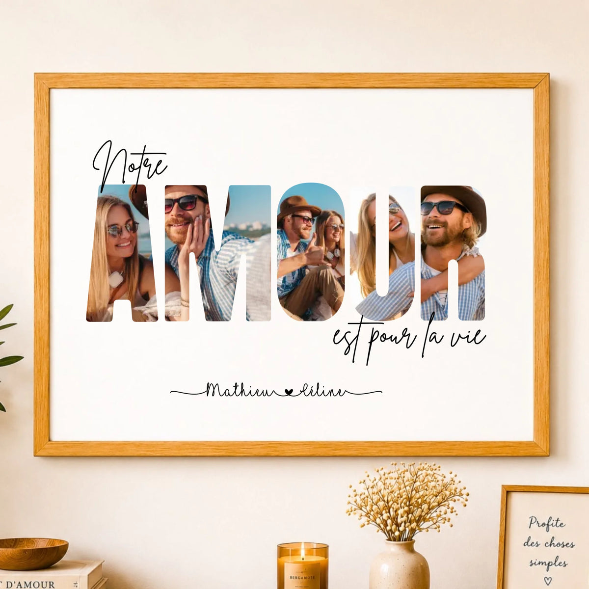 Affiche personnalisée couple - Notre amour est pour la vie – vue 11