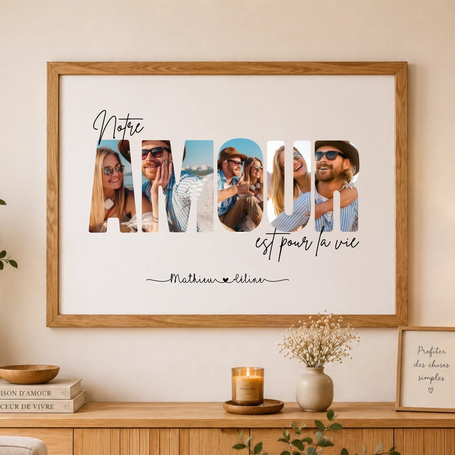Affiche personnalisée couple - Notre amour est pour la vie – vue 8