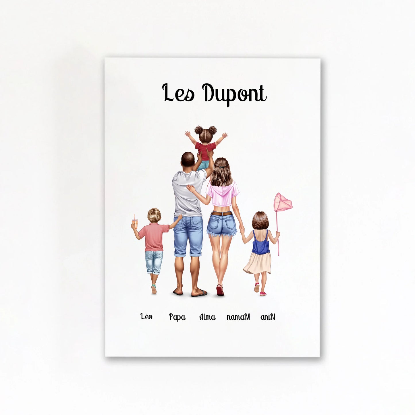 Affiche famille cadeau sans cadre